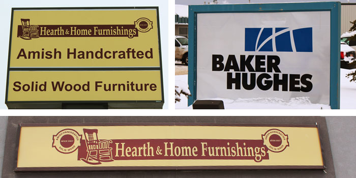 Store Front and Backlit Signs Photo